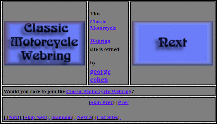 Classic Motorcycle Webring