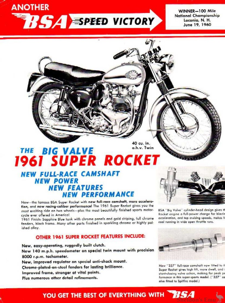 1961 BSA A10 Super Rocket