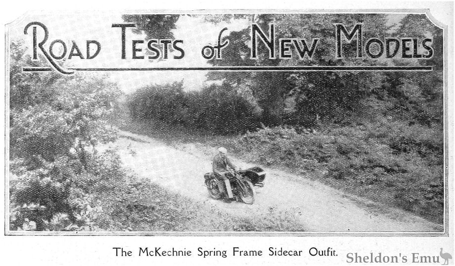 McKechnie Spring Frame Sidecar Outfit