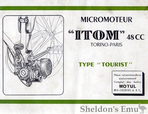 Itom 1950 Micromoteur Tourist